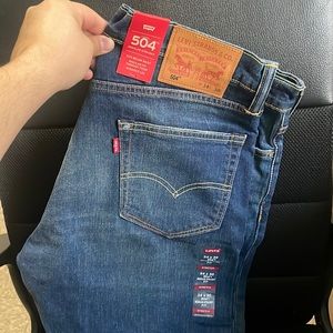 Levi’s Jeans 504 34w 30L regular straight fit brand new